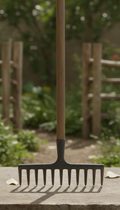 Heavy-Duty Steel Garden Rake