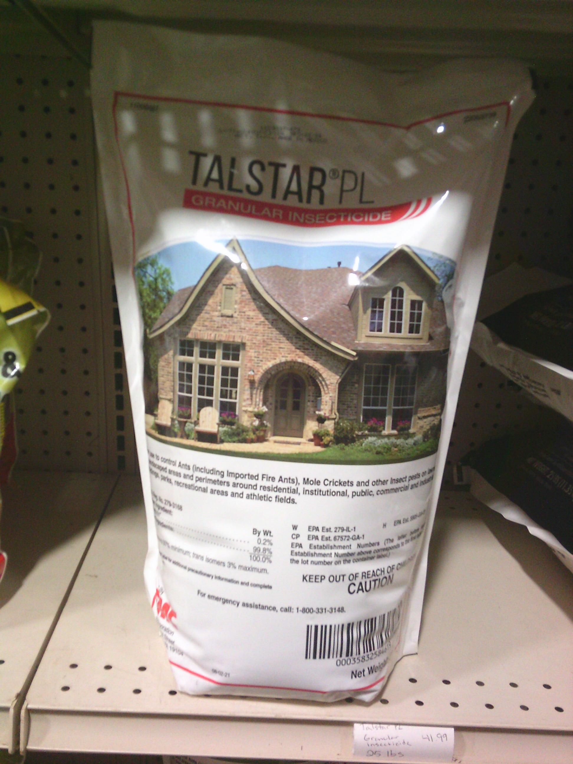 TALSTAR PL - granular insecticide